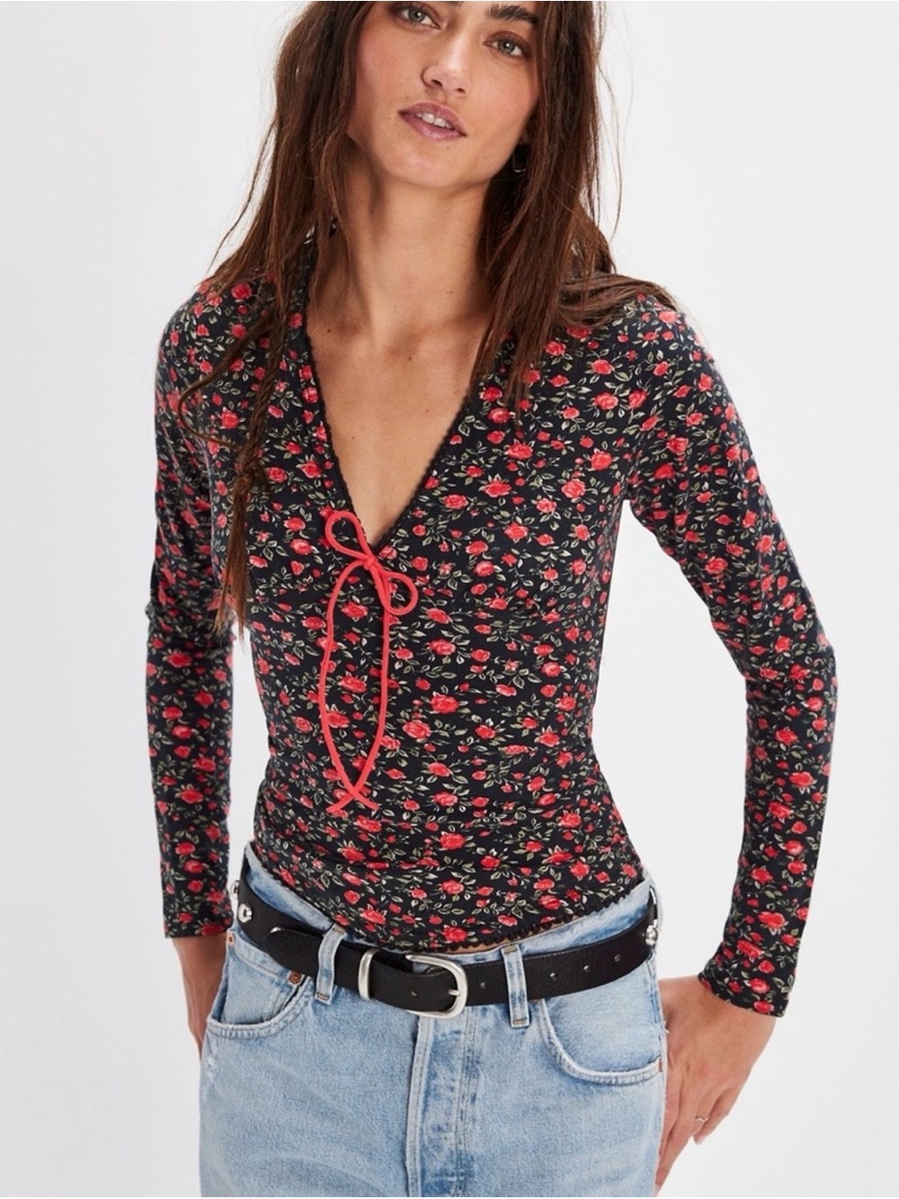 NWOT Free People Abundance Long Sleeve Top - size XS